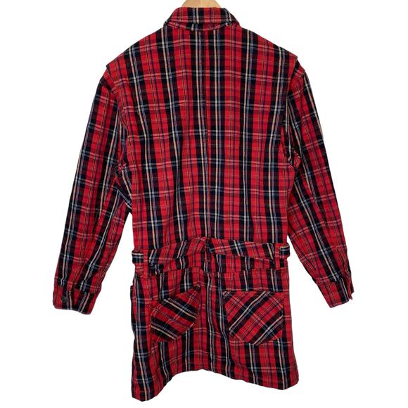Current/Elliott The Jumpsuit Dress Tartan Red Plaid - Picture 4 of 8